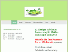 Tablet Screenshot of drogerie-muellheim.ch